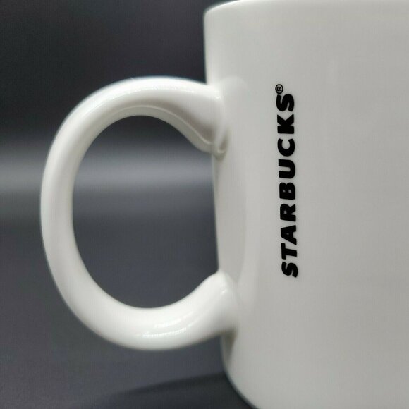 Starbucks Coffee 12 oz. White Mug with Green Mermaid Logo Cup 2015 - Picture 4 of 12